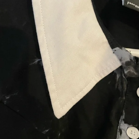 Killstar Monochrome Button-Up Shirt - Picture 6 of 9